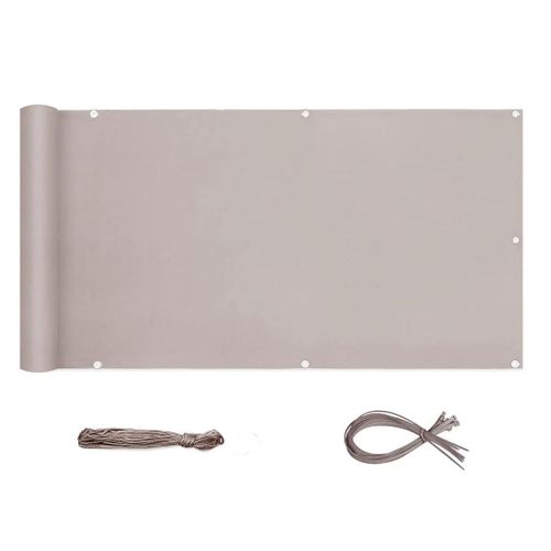 Brise-Vue Pour Balcon Pes 120 X 500cm, Noir - Sekey