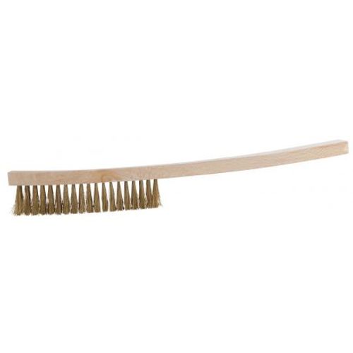 Brosse métallique KS TOOLS BRONZEplus, fil de bronze étain, ondulé, 5 rangées (963.9583)