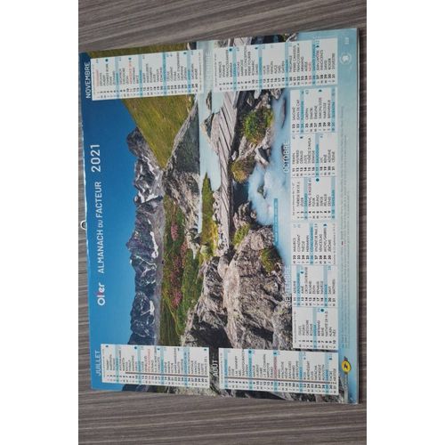 Calendriers La Poste Loiret 2021