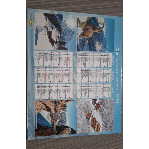 Calendriers La Poste Loiret 2021