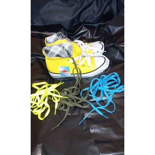 Baskets Mapleaf (Unisexe) &#43 3 Lacets Plats En Polyester - 36