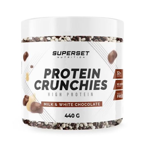 Protein Crunchies (440g)|Chocolat Au Lait Et Chocolat Blanc|Desserts Protéinés|Superset Nutrition 