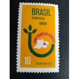 Timbre Bresil Y T 850 Zone Franche De Manaus 1968 (230509 )