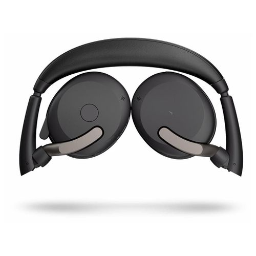 Jabra Evolve2 65 Flex UC Stereo - Micro-casque - sur-oreille - Bluetooth - sans fil - Suppresseur de bruit actif - USB-C - noir - Optimisé pour la CU