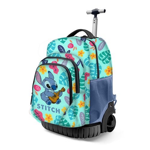 Sac à dos à Roulettes GTS FAN - Disney Lilo et Stitch Guitar - Vert - Taille Unique