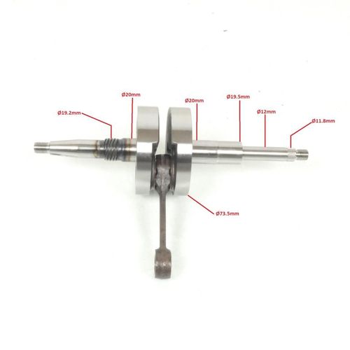 Vilebrequin D'embiellage Pour Scooter Peugeot 50 Tkr Axe Ø12mm 752435 Neuf