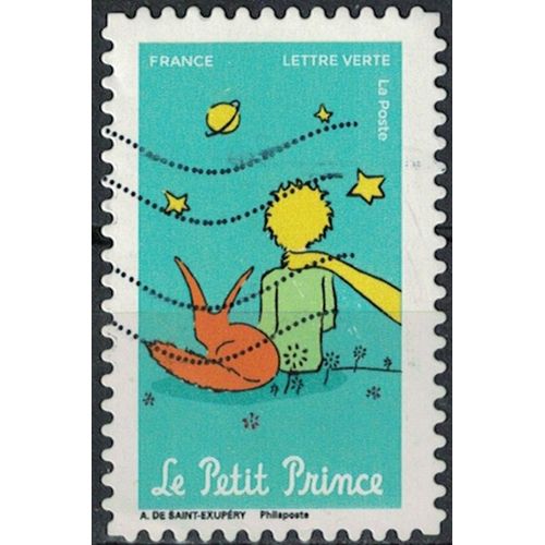 France 2021 Oblitéré Used Les 75 Ans Du Petit Prince Le Petit Prince Assis Avec Le Fennec Y&t 2012