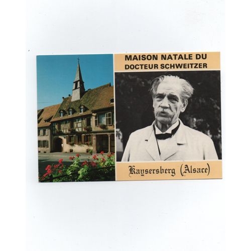 Docteur Schweitzer - Maison Natale Et Photo Document Roger Viollet Du Docteur À Lambaréné.