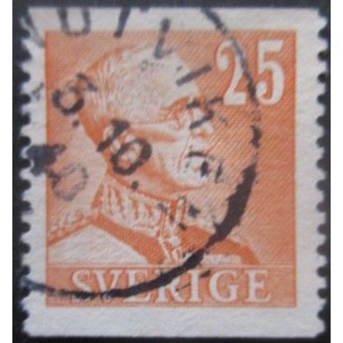 Suede N°261b Gustave 5 Oblitéré