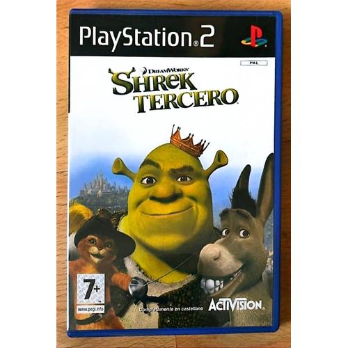 Shrek Le Troisième ¿ Shrek Tercero ¿ Jeu Ps2 ¿ Version Espagnole ¿ Aventure Enfant, Dreamworks ¿ Pegi 7+ ¿ Pal ¿ Vendu Par Blaspo Fr