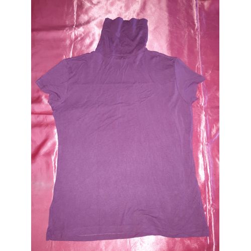 Sous Pull Violet Manches Courtes