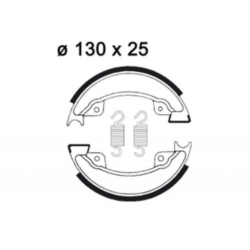 Mâchoire De Frein Ap Racing Ø130x25mm Pour Moto Honda 500 Xlr 1982 Lms862 / Av