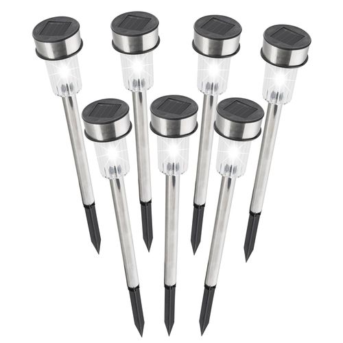 Borne Solaire Inox Les 7 Pcs H.36cm