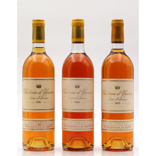 Château Yquem 1981-1986-1995 - Sauternes 3x75cl