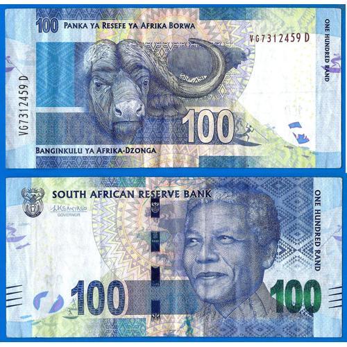Afrique Du Sud 100 Rand 2015 Billet Rands Nelson Mandela Animal Buffle