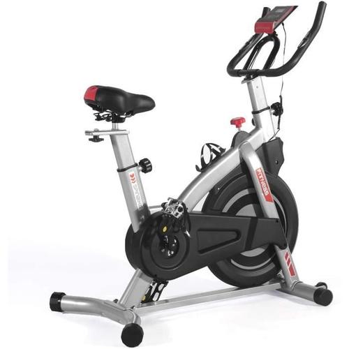 Ise Velo Biking Spinning Magnetique,Velo D'appartement Interieur Entrainement Avec Porte-Bouteille Volant+Roue Inertie 8kg,Sy7020