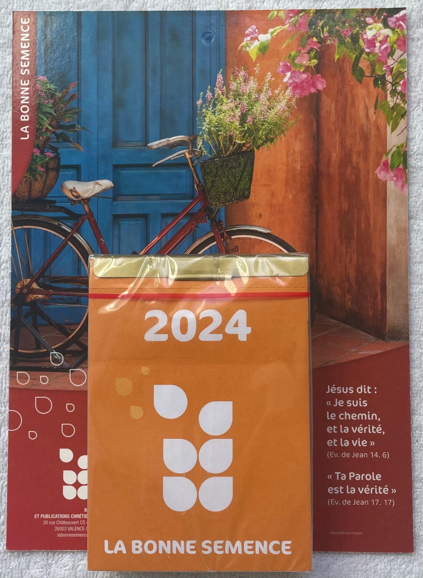 Calendrier 2024 - Bloc Éphéméride Sur Plaque - Présentation N°: 3 - La  Bonne Semence.