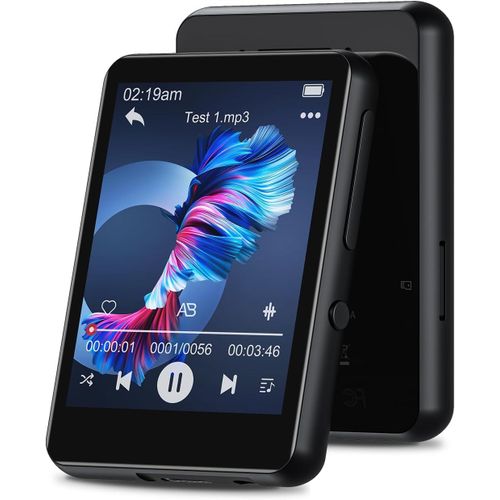 Lecteur MP3 de 2,4 pouce 32 Go avec Bluetooth 5.0 noir