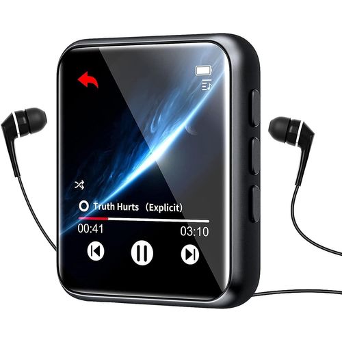 Lecteur MP3 de 1,8 pouce 32 Go avec Bluetooth 5.0 noir