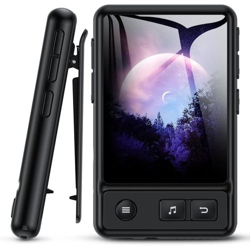 Lecteur MP3 de 2,4 pouce Bluetooth 32Go avec Clip noir