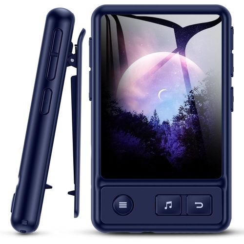 Lecteur MP3 de 2,4 pouce Bluetooth 32Go avec Clip bleu