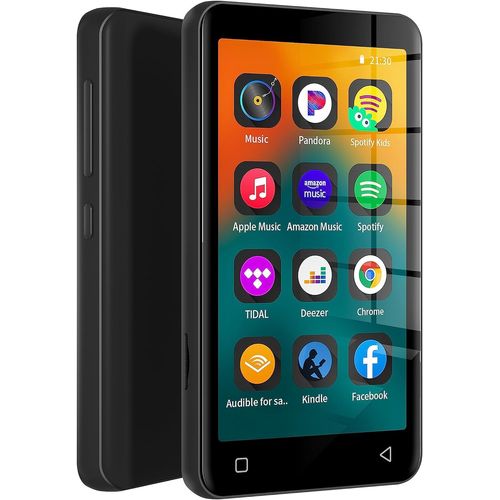 Lecteur MP3 de 4 pouce 80 Go avec Bluetooth et WiFi noir