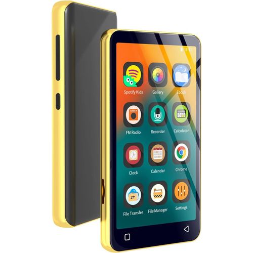 Lecteur MP3 de 4 pouce 80 Go avec Bluetooth et WiFi jaune
