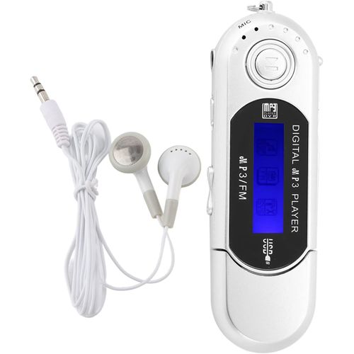 Lecteur MP3 32 Go Compact et Portable blanc