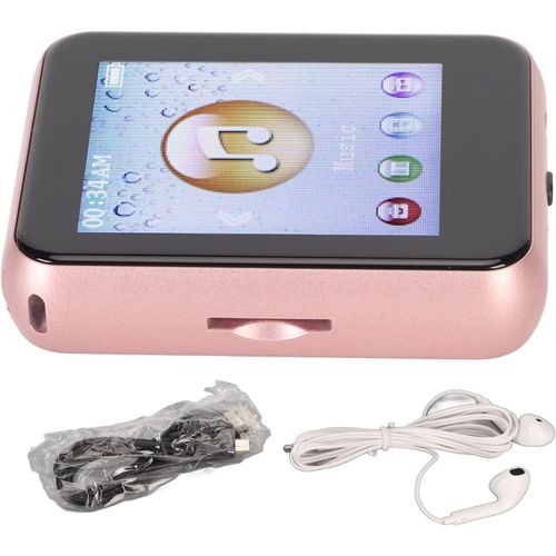 Lecteur MP3 Bluetooth 5.0 avec écran Tactile de 1,8 Pouces or rose
