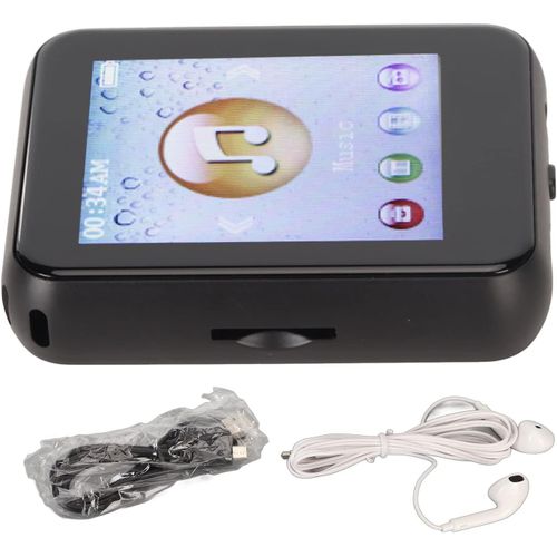 Lecteur MP3 Bluetooth 5.0 avec écran Tactile de 1,8 Pouces noir