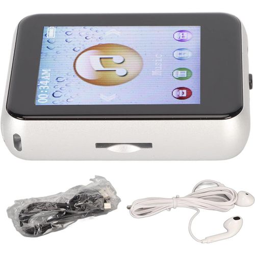 Lecteur MP3 Bluetooth 5.0 avec écran Tactile de 1,8 Pouces argent