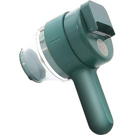 Rapeuse Légumes Électrique 3 En 1 - 50W Avec 3 Lames Inox - Pour Fromage, Carottes, Pommes De Terre - Facile à Nettoyer