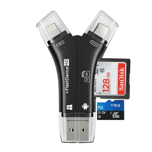 Lecteur Carte SD Double Slot Pour IPhone Et USB-C – Adaptateur Lightning Et USB-C | Compatible Micro SD/SD Jusqu’à 1 To – Transfert Bidirectionnel Rapide 20-30 Mo/s - 13