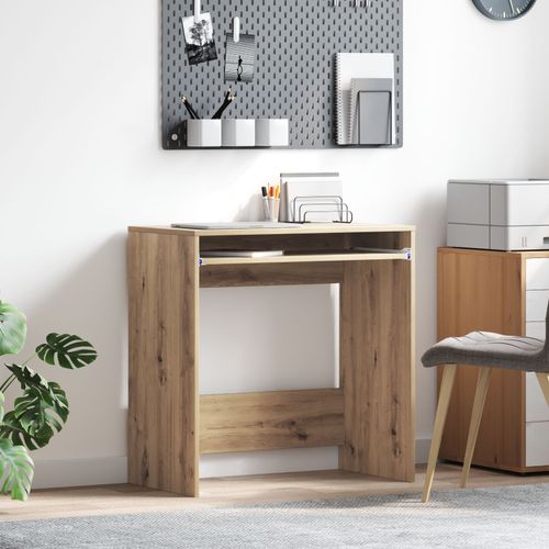 Vidaxl Bureau D'ordinateur Chêne Artisan Bois D'ingénierie Standard