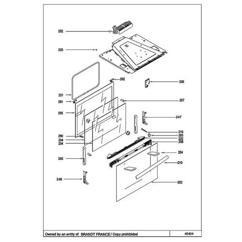 PIÈCE DÉTACHÉE FOUR BXP5560X