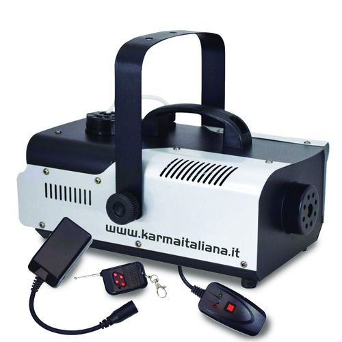 Machine à fumée Karma DJ902 - FOGGER 900W - Capacité 1L, Télécommandes sans fil et filaire - jusqu'à 260 m3/min de fumée