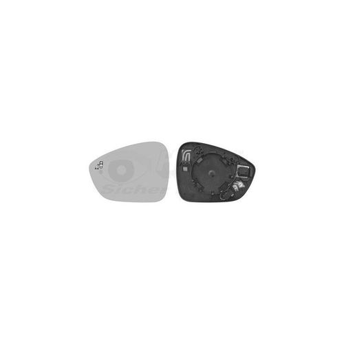 Vanwezel 0979837 - Miroir Rétroviseur Gauche Pour Citroen C3 Aircross De 07/2017 À Maintenant