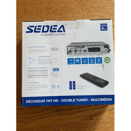 SEDEA Récepteur Décodeur TNT HD - DOUBLE TUNER