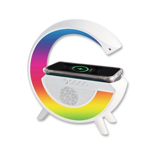 Lampe Led Station De Charge Et Enceinte Sans Fil Coloria