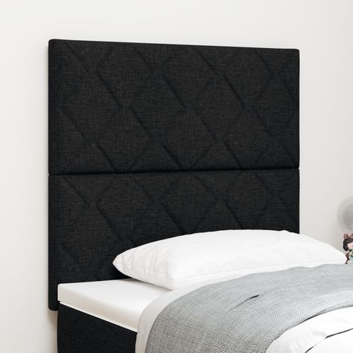 Tête De Lit Vidaxl Design Blocs En Diamant Noire 90 Cm Tissu, Tête De Lit Vidaxl Design Blocs En Diamant Noire 180 Cm Tissu