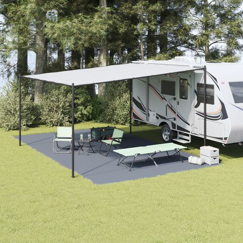 Vidaxl Accessoire De Tente Bleu-Gris Polyester 400 X 700 Cm Résistant