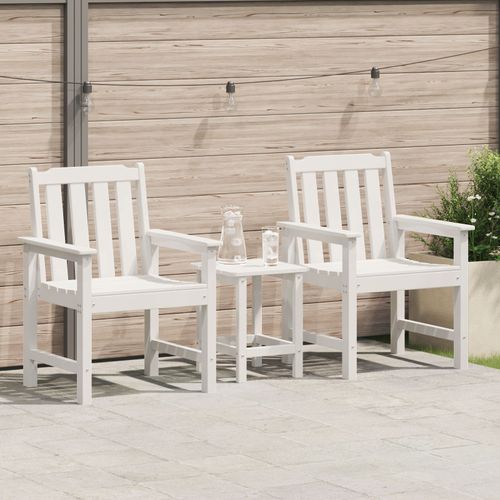 Vidaxl Chaises De Salle À Manger 2 Pcs Blanches Hdpe