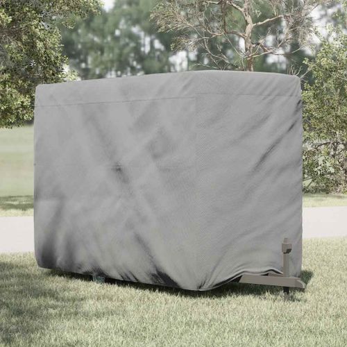 Vidaxl Housse De Remorque Chevaux Gris 334x148x230 Cm Tissu Non Tissé