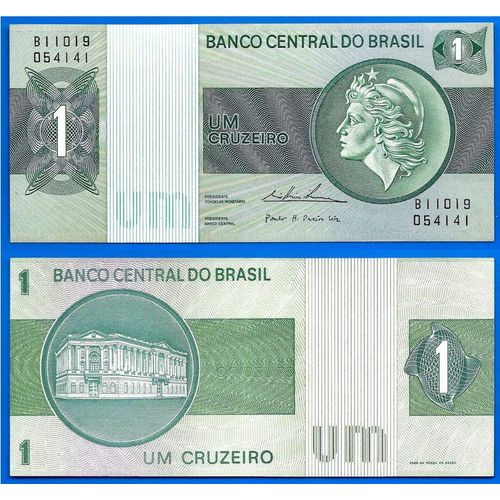 Bresil 1 Cruzeiro 1974 A 1979 Sign 18 Billet Cruzeiros