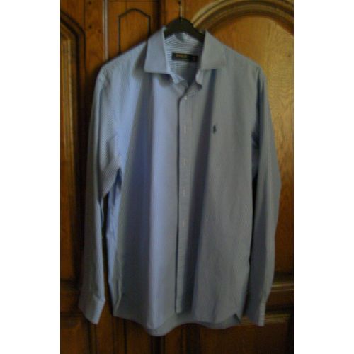 Chemise Rayée Bleue Ralph Lauren - Taille 42