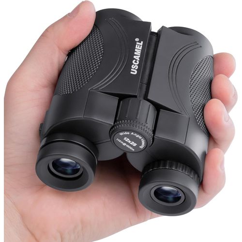 Asas-12x25 Puissantes Jumelles Compactes Pour Adultes¿ Enfants Avec Oculaires De 16.5mm,Prisme Bak-4,Objectif Fmc Pour L'observation Des Oiseaux,Concerts,Sport,Voyages En Plein Air