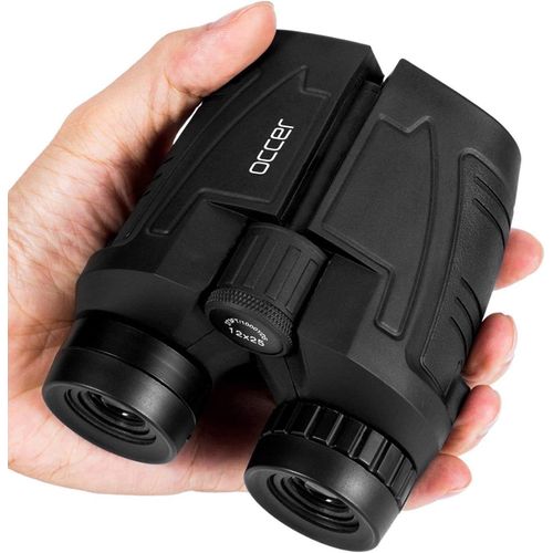 Asas-12x25 Jumelles Compactes Pour Adultes Et Enfants-Haute Puissance Étanchemini Jumelle Simplicité Demise Au Point Pour Extérieur Chasse,Observation Oiseaux,Voyage,Randonnee