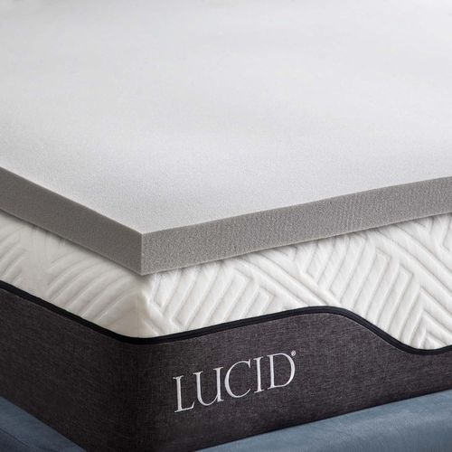 asas-Surmatelas De 5cm EnMousse ÀMémoire De Forme Au De Charbon De Bambou ¿ Surmatelas 90X190cm,Gris