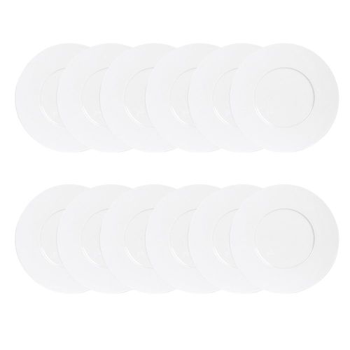Maxi Lot De 12 Assiettes Plates Zen 27 Cm