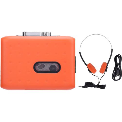 asas-Lecteur De Cassettes PortableMagnétophone Walkman,Lecteur De Cassettes Enregistreur Lecteur De Cassettes Vintage Avec Haut-Parleur Intégré,Prise Casque